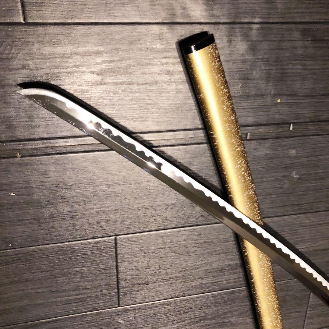 高級模造刀　白金拵え　太刀　本格模造刀