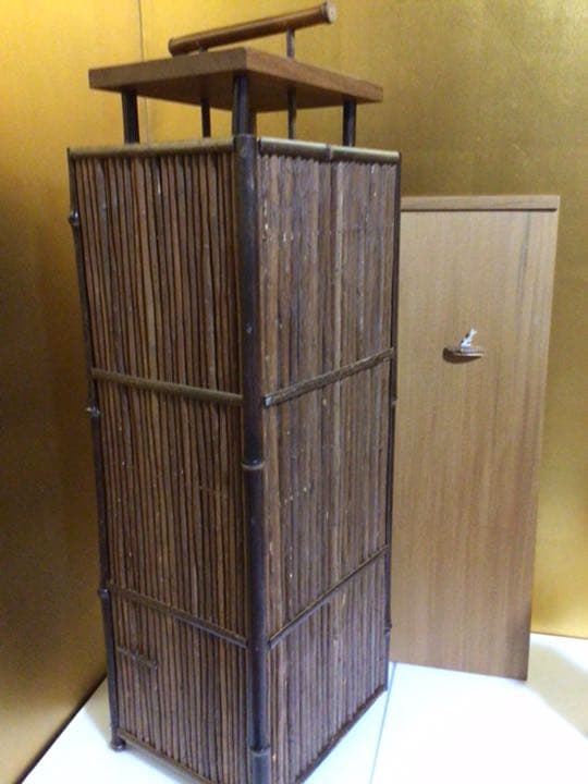 茶道具 変わり茶箱　お洒落　蓋についてる珊瑚？可愛い…