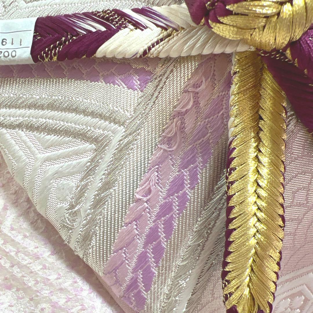 338 振袖フルセット 正絹 薄紫 パープル 絞り 銀彩 暈し染め やまと扱い