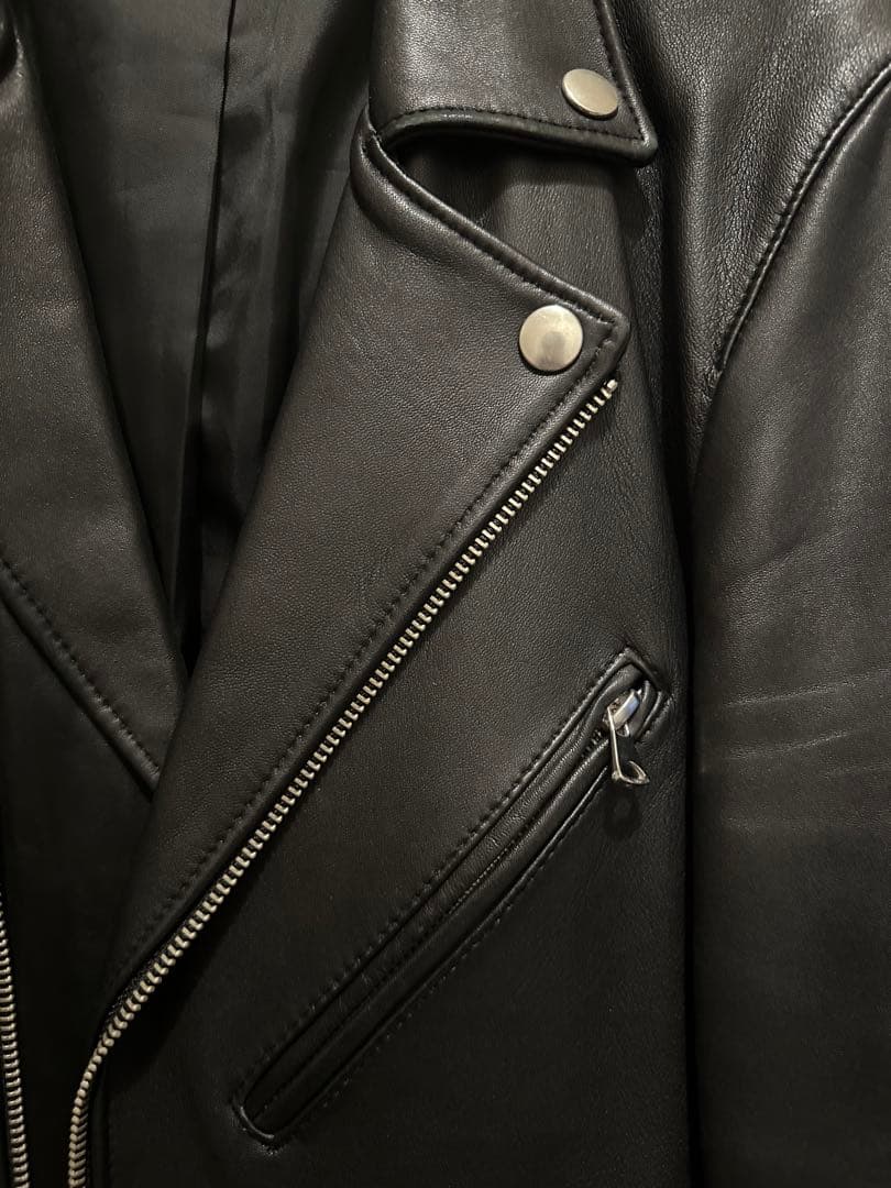 STUDIOUS ラムレザーダブルライダース【定価4万越】