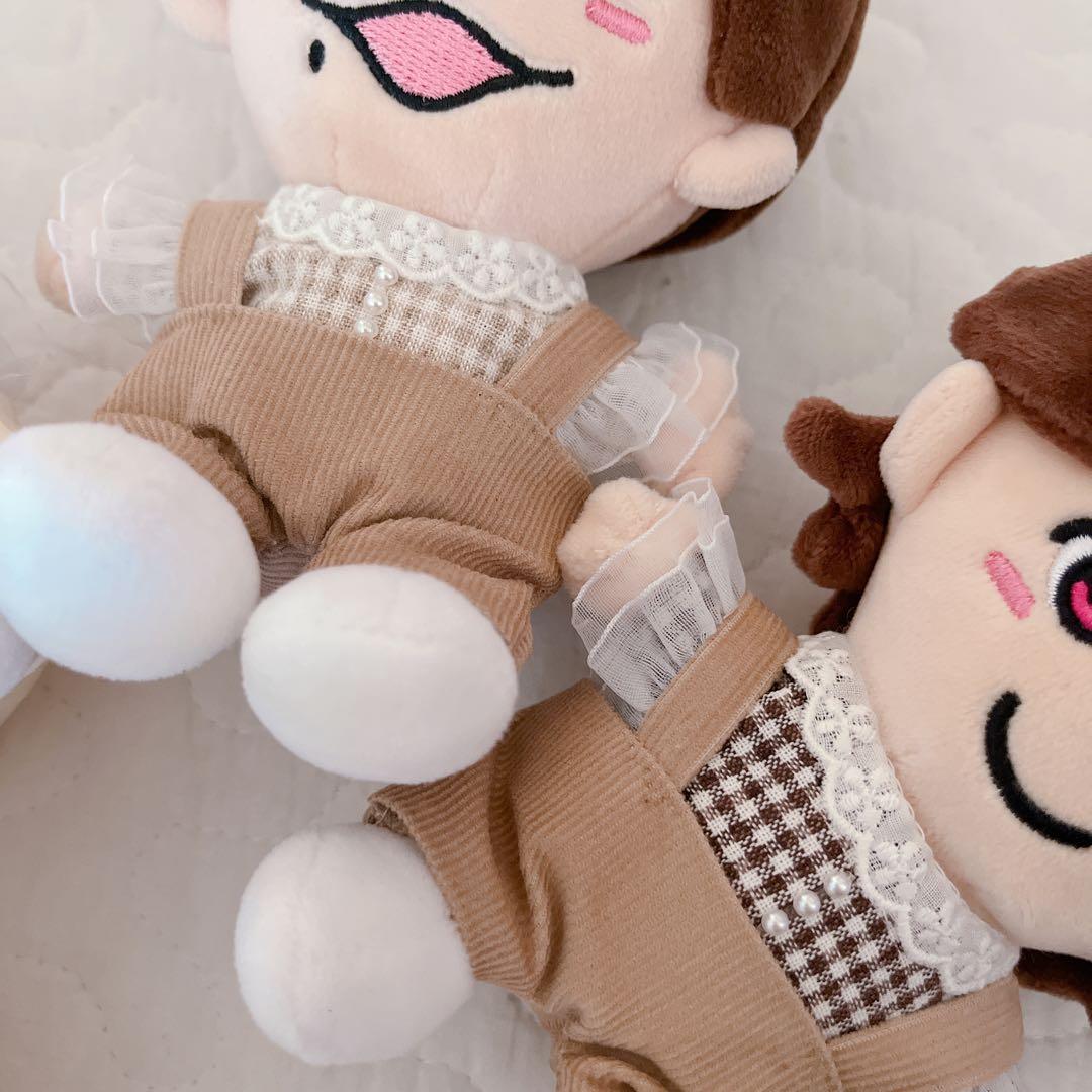 ちびぬい服オーダーページ♡白茶パンツ×チェックトップス