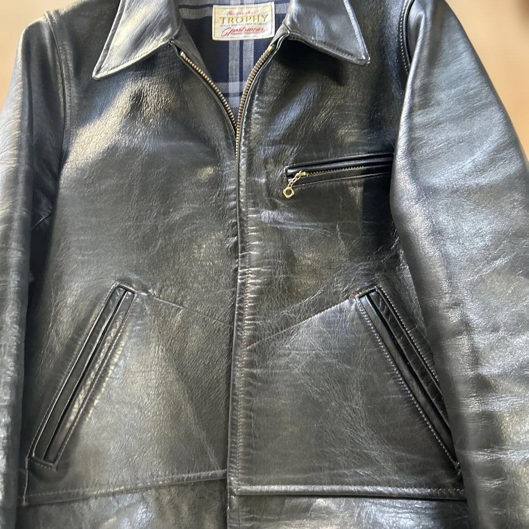 トロフィークロージング　シングルレザージャケット