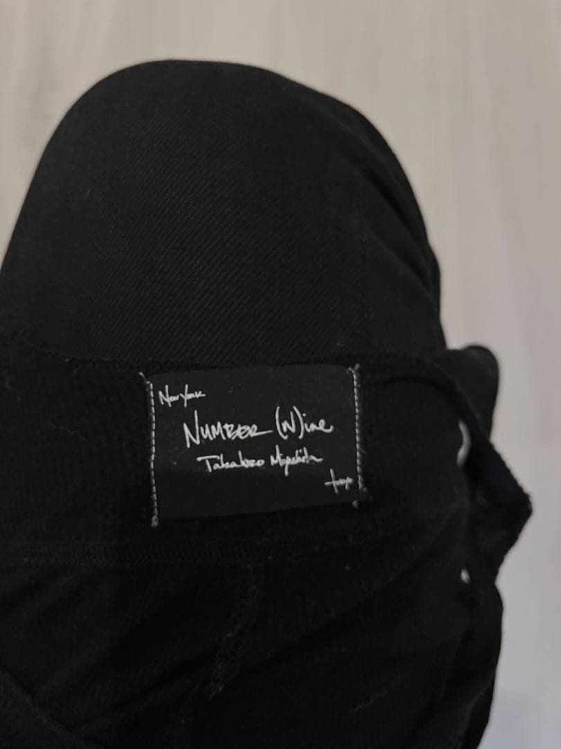 ナンバーナイン09年シルクレーヨンタンクトップ　ブラック