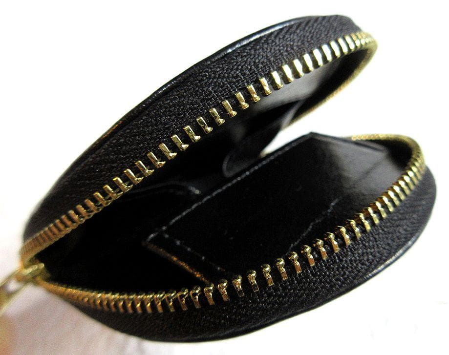 新品　皇居限定　本革ケース　人気黒　小銭入　菊葉文化協会