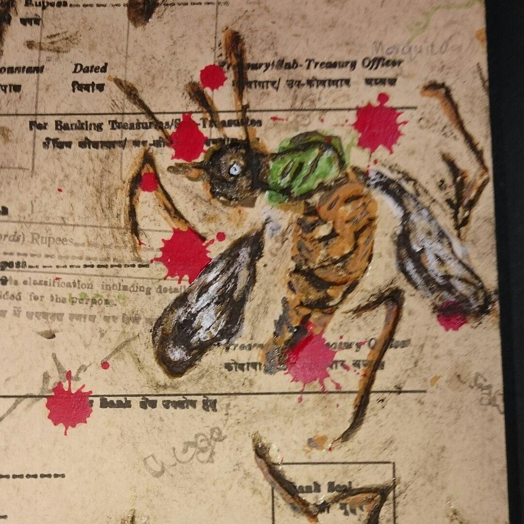 西谷拓磨 「犯人は誰だ」現代ポップアーティスト 油彩 水彩 絵画 本物保証