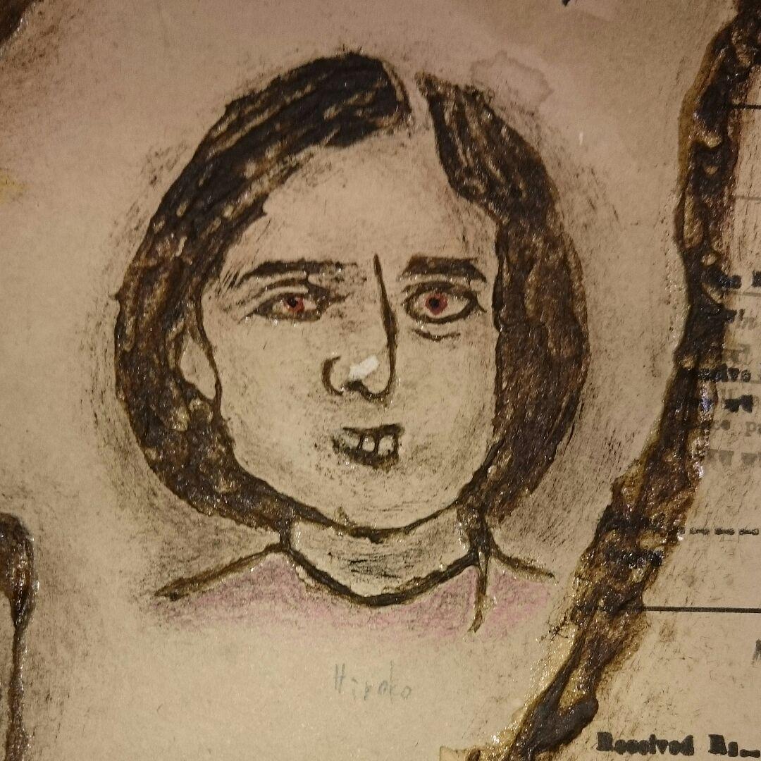 西谷拓磨 「犯人は誰だ」現代ポップアーティスト 油彩 水彩 絵画 本物保証