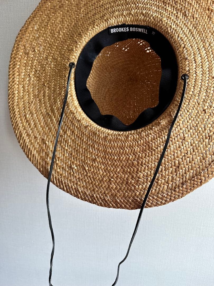 BROOKES BOSWELL つば広　麦わら帽子【19】