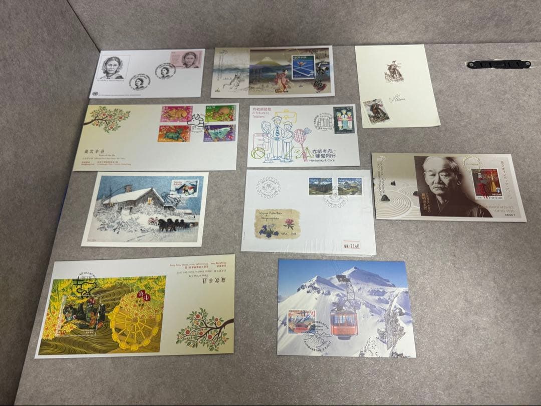 ケ*ジ様 外国切手 希少 世界の切手 中国 USA他 ビートルズ ジョンレノン