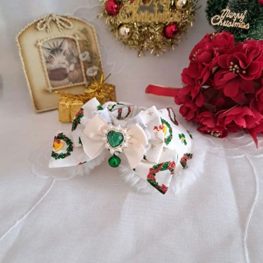 mumu、クリスマスシリーズ(赤サンタ)わんちゃん猫ちゃん用首輪