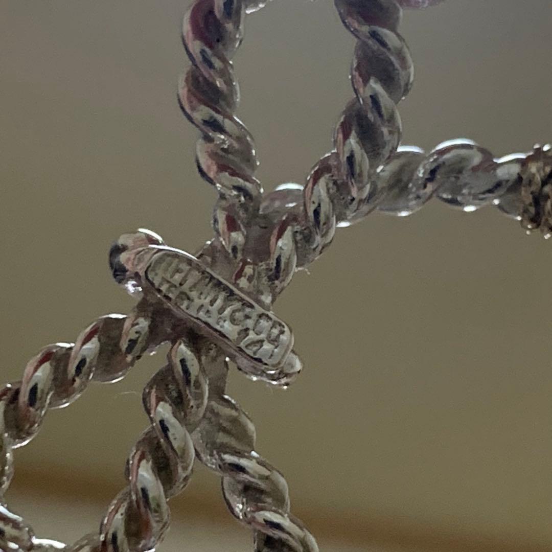 ティファニー　ツイストリボン　シルバー925/K14 ブローチ