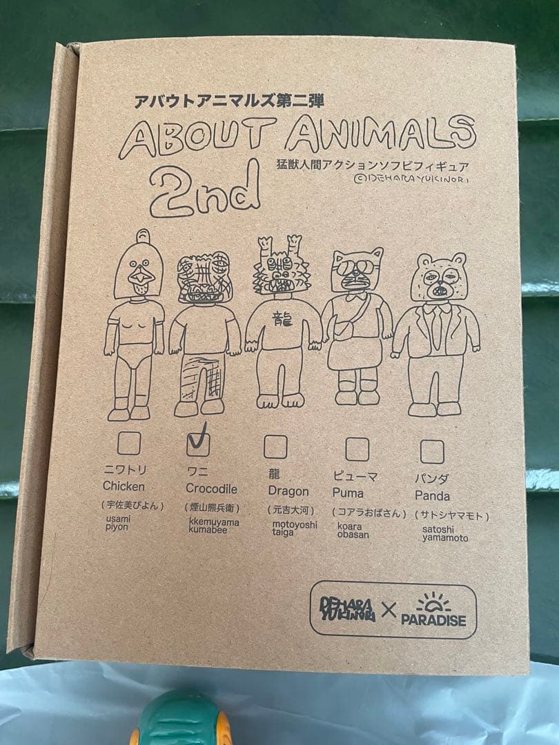 デハラユキノリ　アバウトアニマルズ　第2弾　ワニ　煙山熊兵衛