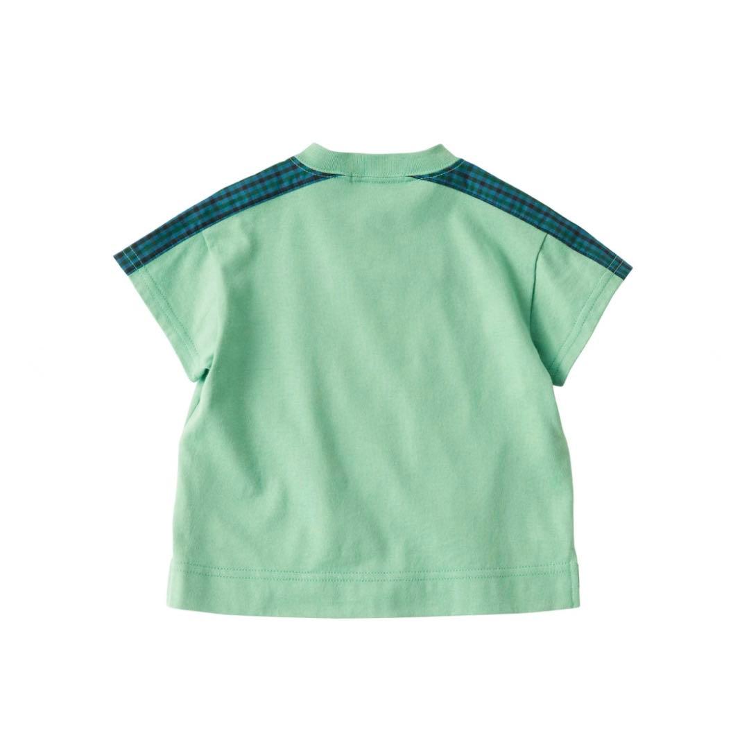 familiar ファミリア Tシャツ 半袖 チェック 90cm 新品 タグ付き