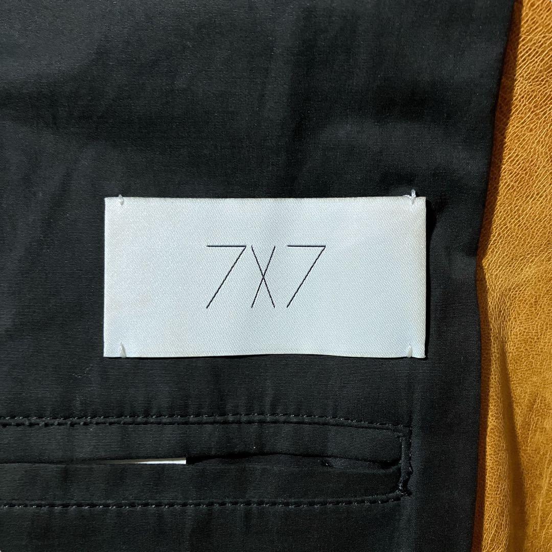 9.8万!希少!馬革 7×7 ヴィンテージ加工 ホースハイドライダースジャケット