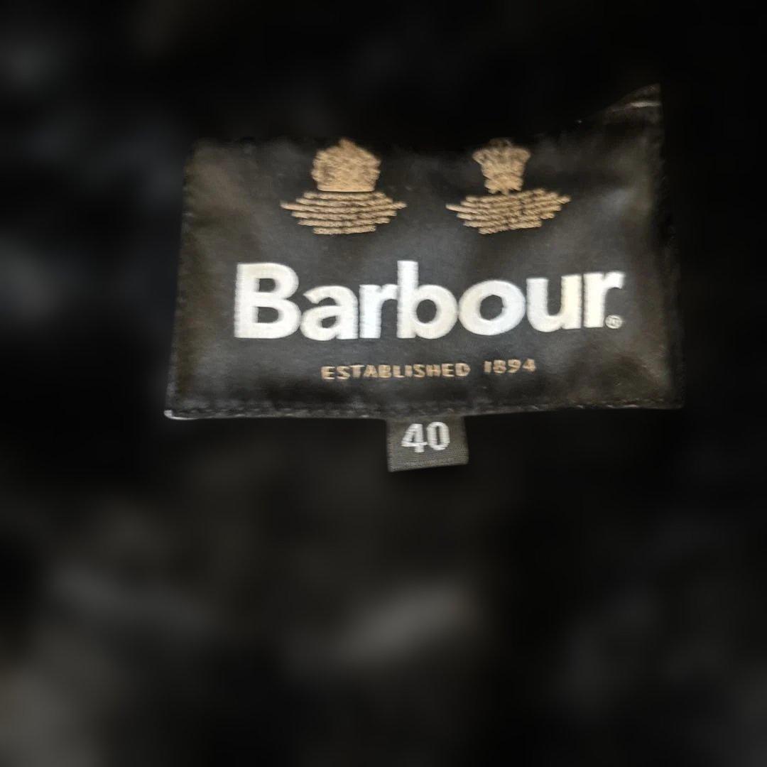 Barbour ファー ベスト サイズ40 バブアー フロントジップ
