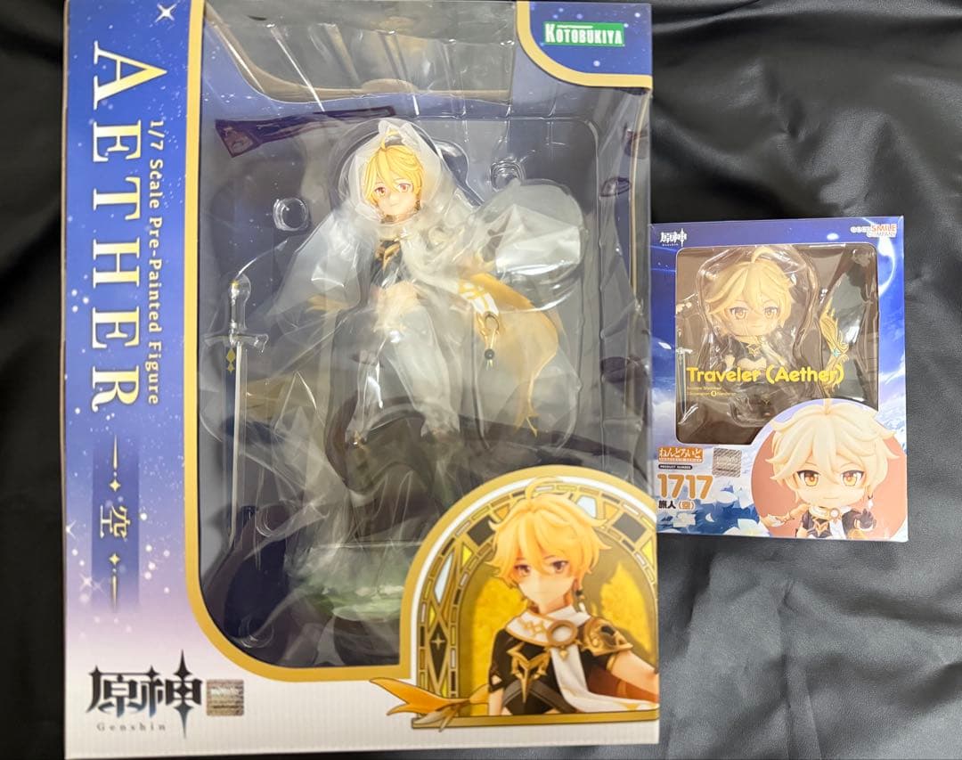 ⚠️出品9/8まで⚠️原神 旅人 空 フィギュア＆ねんどろいどセット