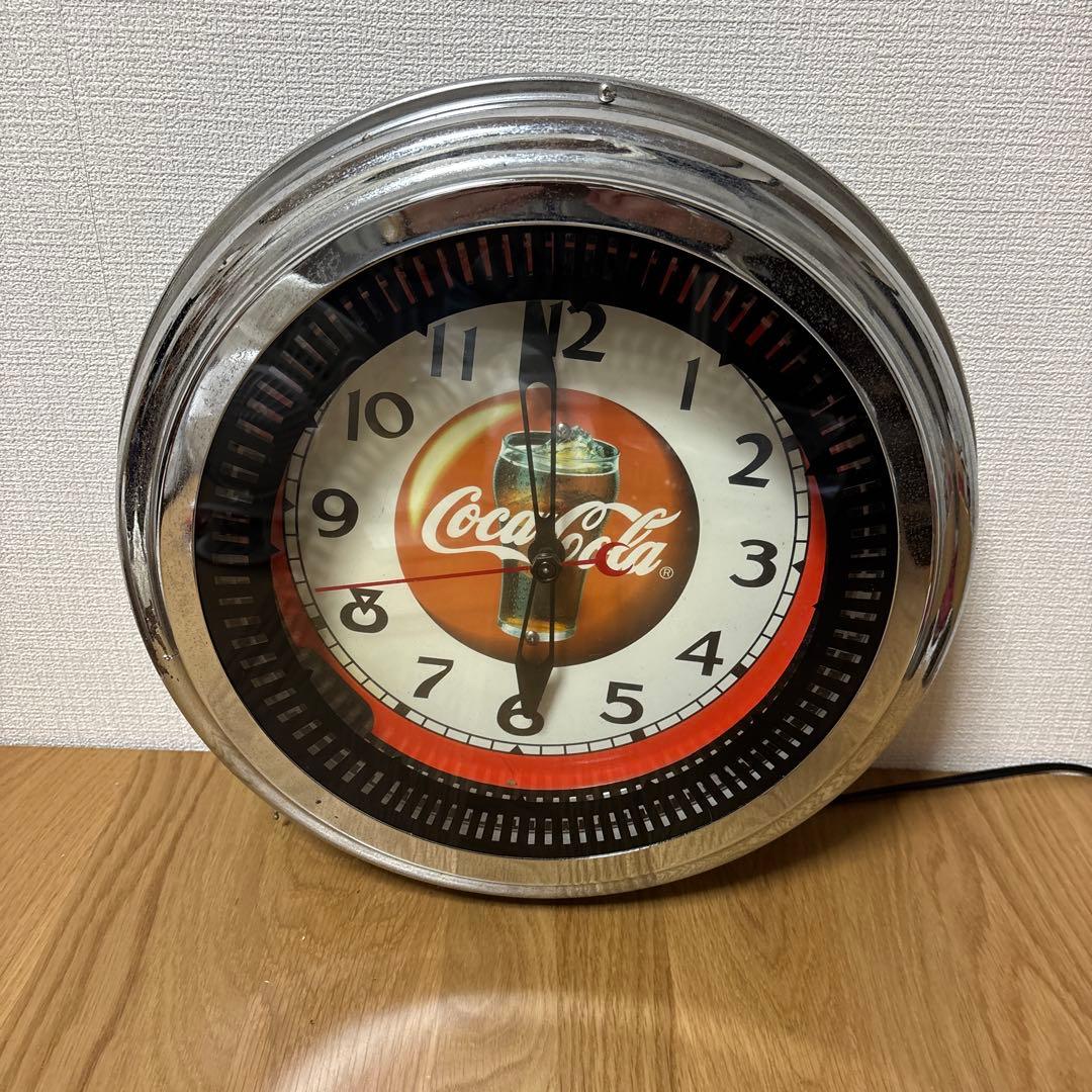 コカ・コーラ　Coca-Cola　ネオンクロック 壁掛け時計
