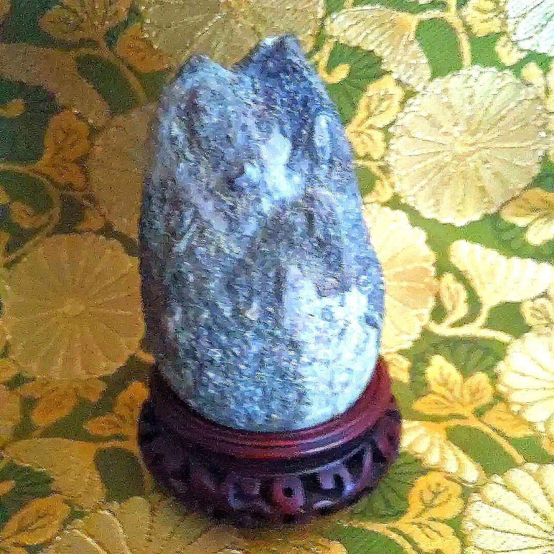 【最終価格】門司　梅花石　台座付　水石　盆石