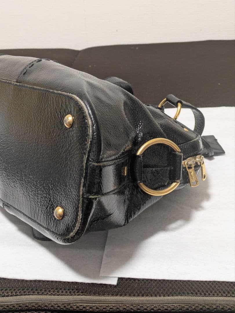 【BM】イヴサンローラン YSL ミューズ 南京錠付き バック