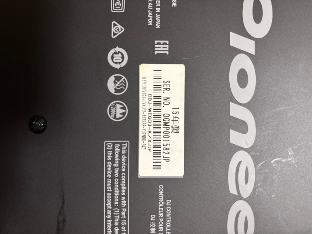 【RGK】Pioneer DDJ-WEGO3 DJコントローラー　中古