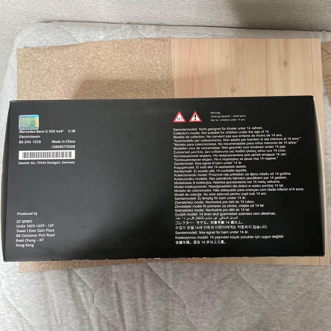 GT SPIRIT メルセデスベンツG500 4x4エレクトリックビーム1/18