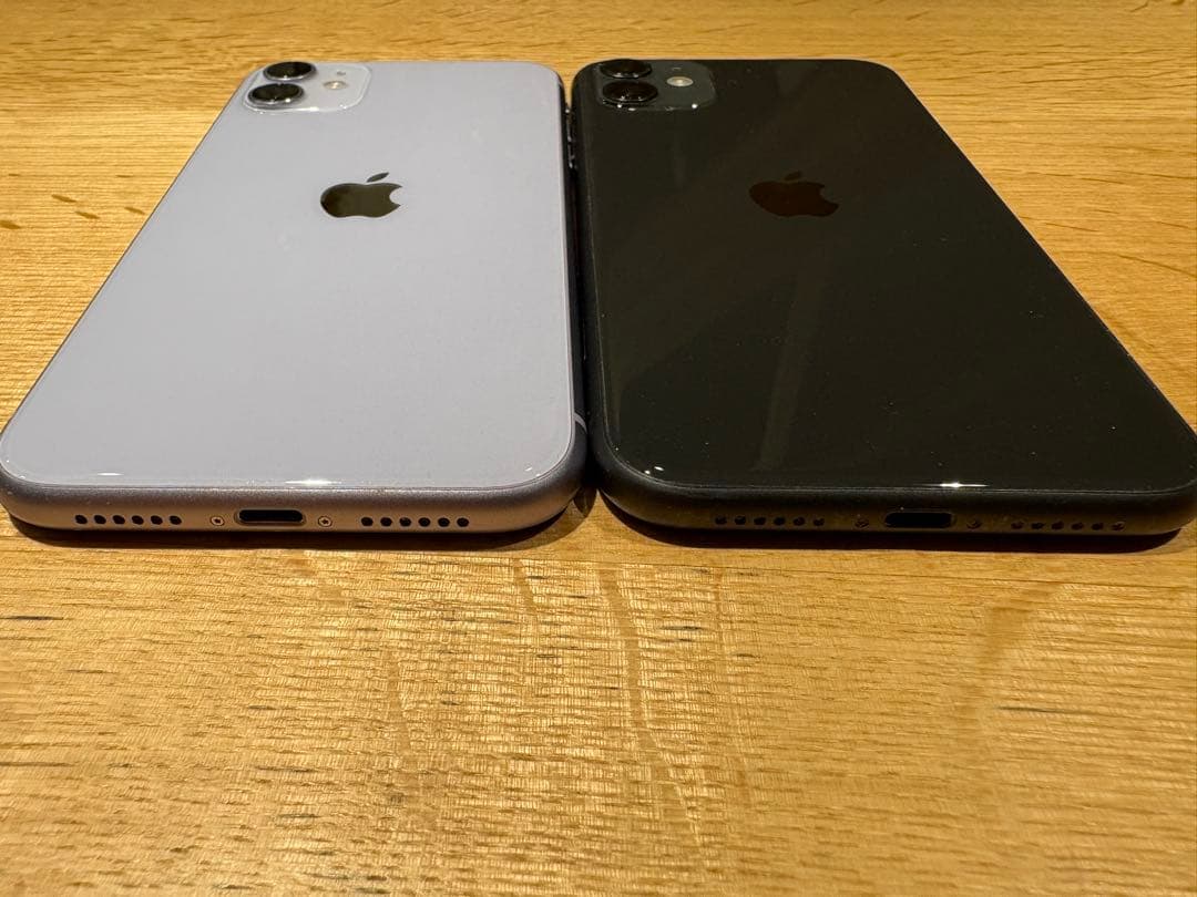 Apple iPhone 11 パープル ブラック 64GB 2色セット