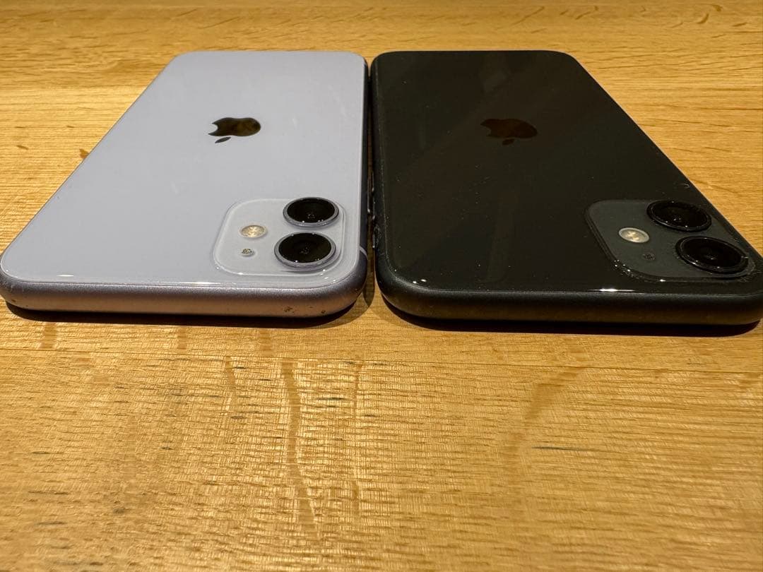 Apple iPhone 11 パープル ブラック 64GB 2色セット