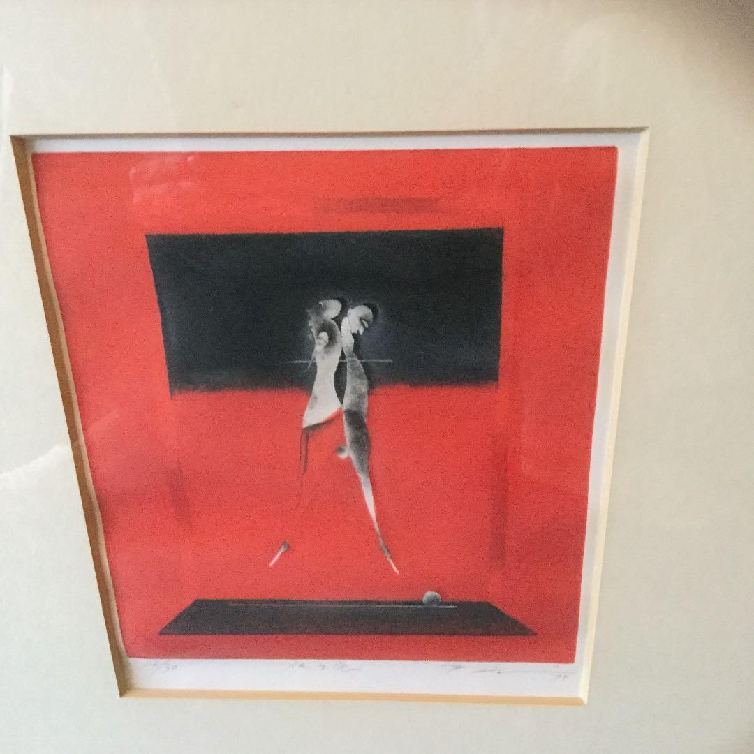 色彩銅版画 堀井英男 【夜の窓】共シール有り 箱有り 真作保証品