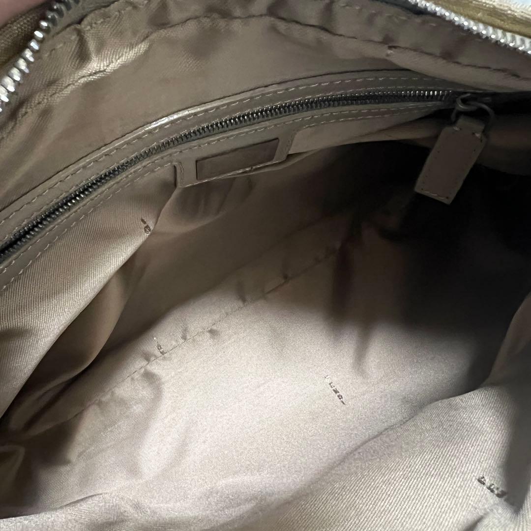 フェンディ シェフバッグ ズッキーノ ワンショルダーバッグ キャンバス レザー