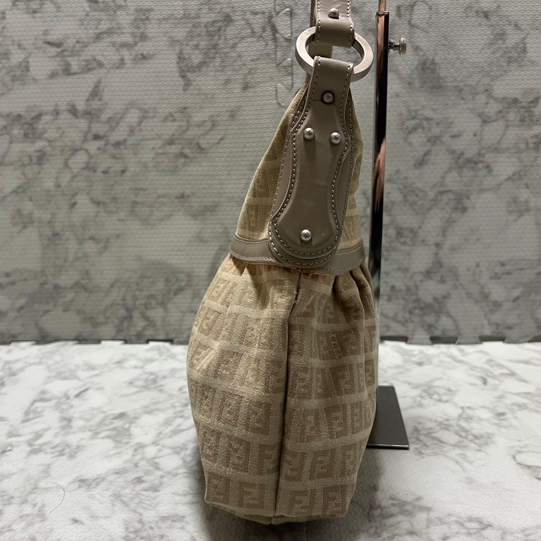 フェンディ シェフバッグ ズッキーノ ワンショルダーバッグ キャンバス レザー
