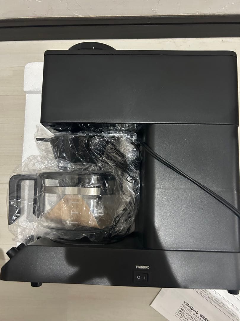 【未使用品】TWINBIRD コーヒーメーカー CM-D457 ブラック