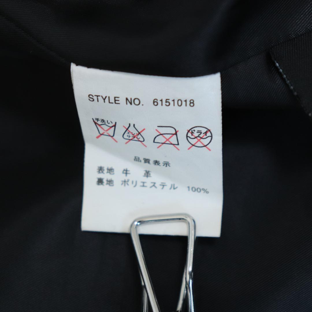 【人気】AVIREX アヴィレックス 襟付きレザージャケット ブラック M