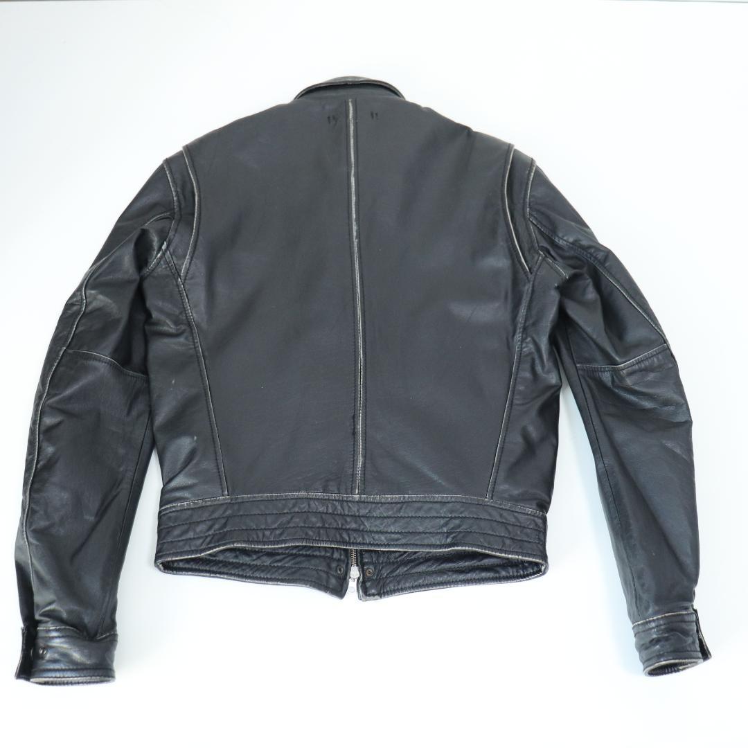 【人気】AVIREX アヴィレックス 襟付きレザージャケット ブラック M