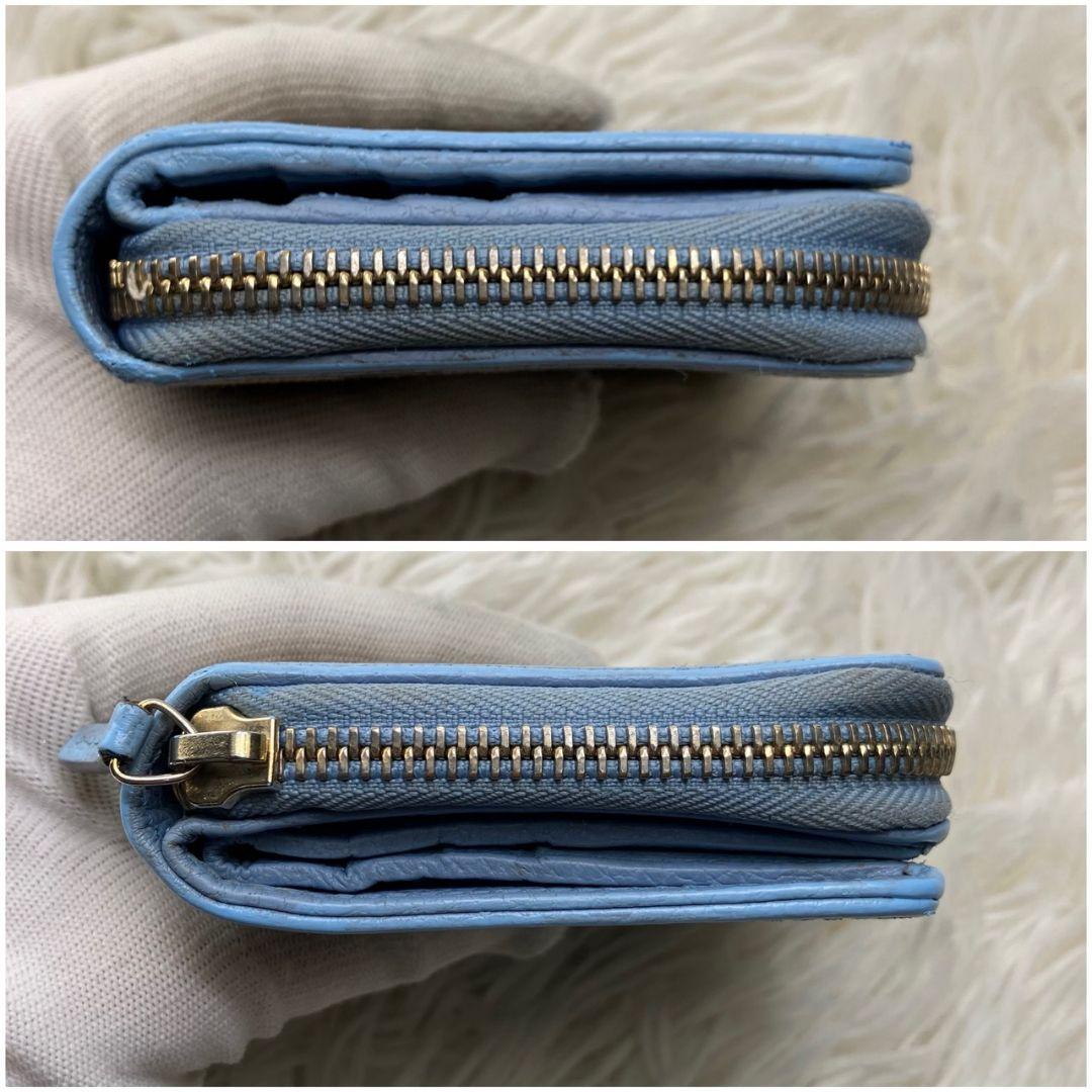 極美品✨グッチgucci GG キャンバスラウンドジップ折財布