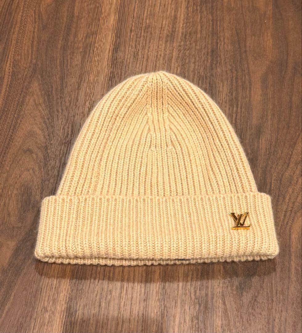Louis Vuitton ベージュ ニット帽