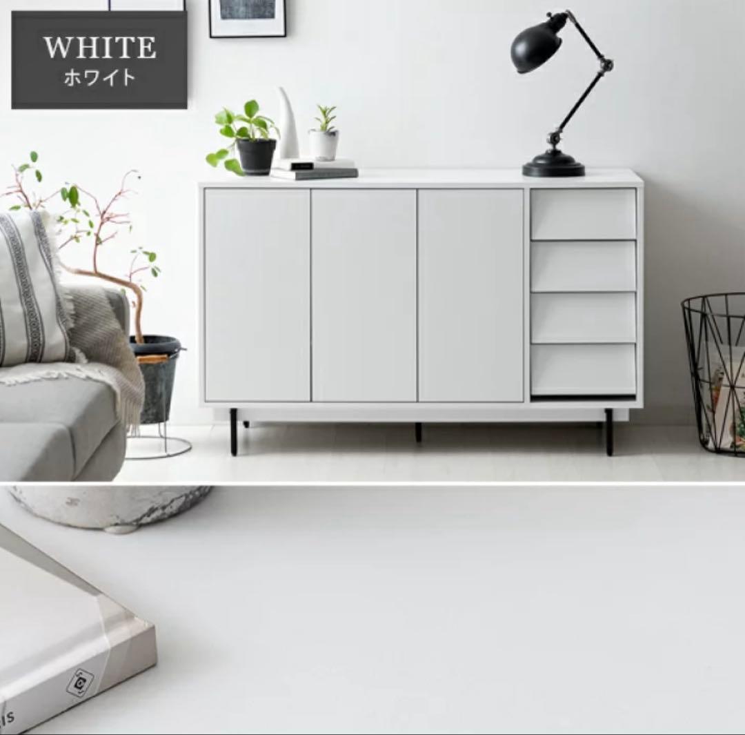エア・リゾーム ベッドフォード サイドボード 棚 ホワイト 白
