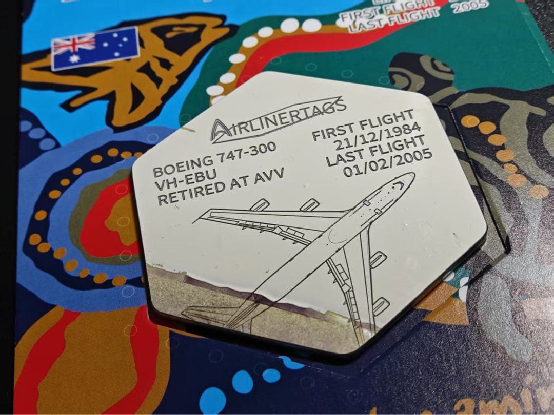 カンタス航空 Airlinertags B747-300 コンビ色