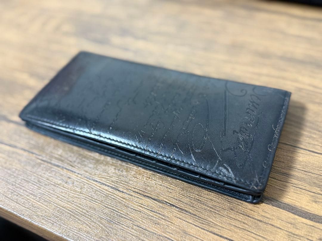 【使用歴2年】BERLUTI ブラック レザー 長財布 保存袋付き