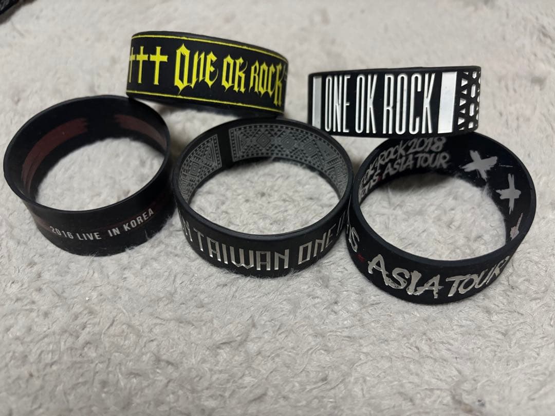 【希少！】ONE OK ROCK 海外公演 ラバーバンド 5本セット