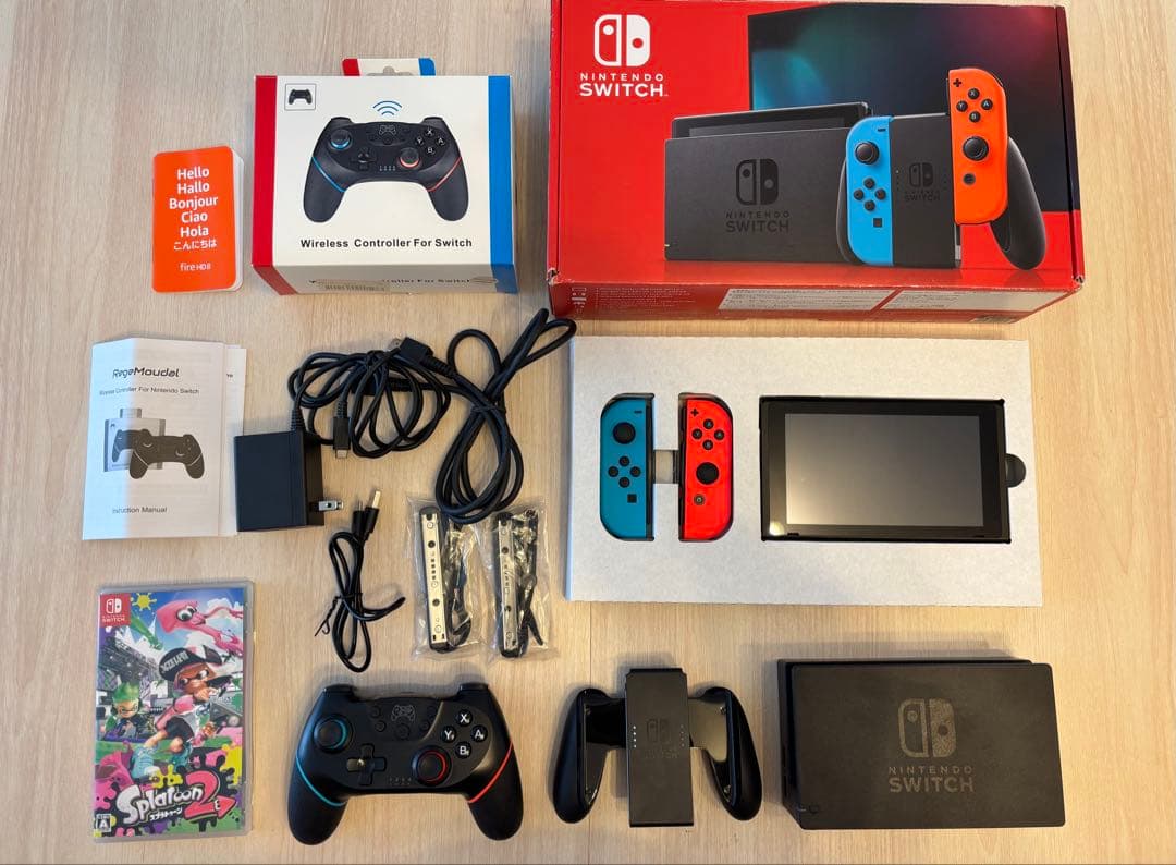Nintendo Switch 本体 コントローラー/スプラトゥーン2おまけ