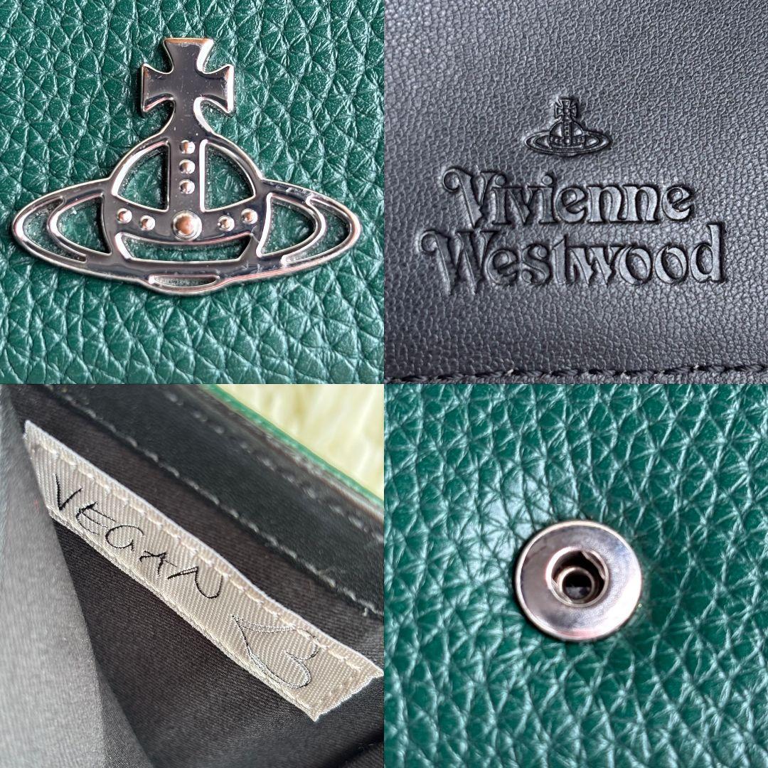 【超激レア 美品】ヴィヴィアンウエストウッド　折財布　がま口　オーブ　グリーン系