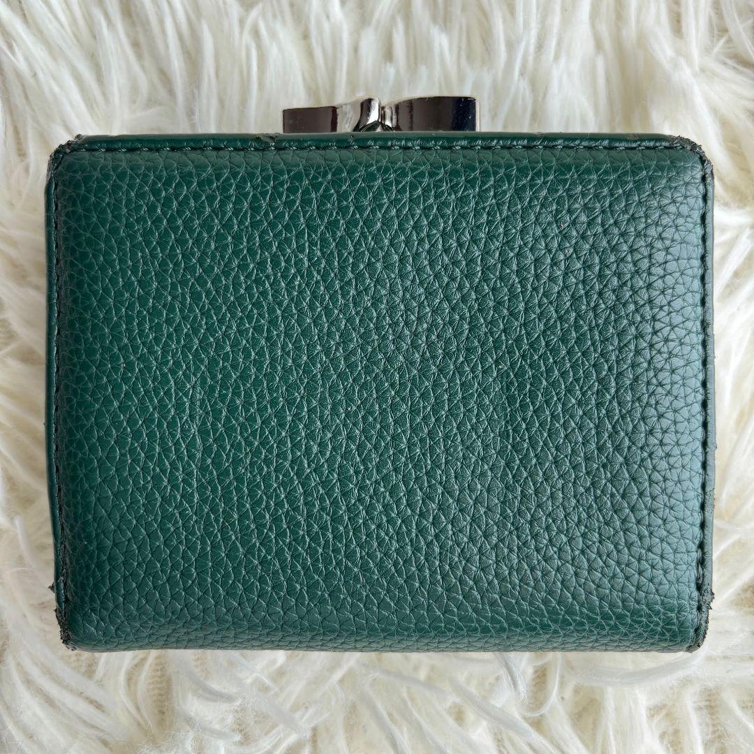 【超激レア 美品】ヴィヴィアンウエストウッド　折財布　がま口　オーブ　グリーン系