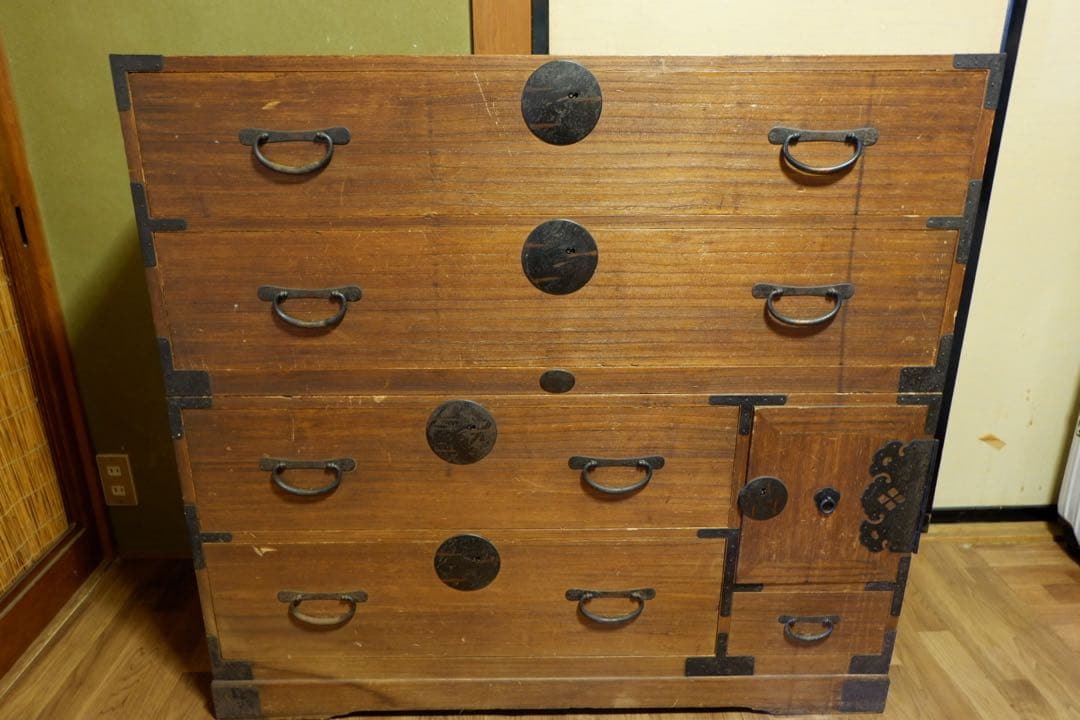 最終値下げ 希少 ヴィンテージ 時代箪笥 アンティーク 箪笥 収納 古家具 大正