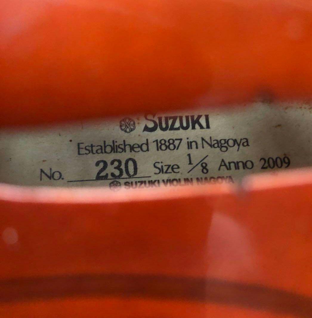 分数バイオリン Suzuki 1/8 No 230 2009製　ケース付き