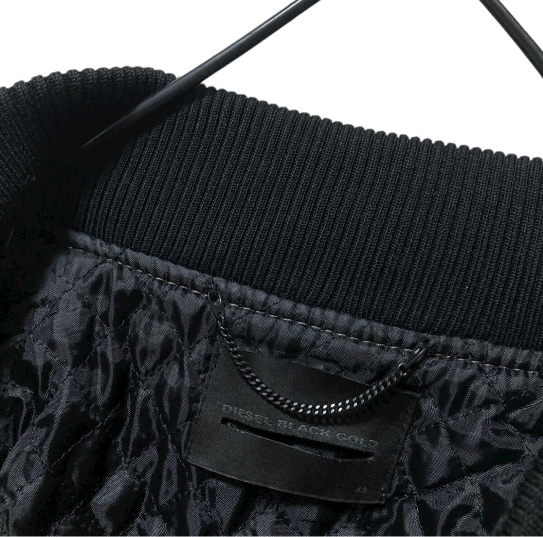 極美品　DIESEL BLACK GOLD シングルライダースジャケット　切替