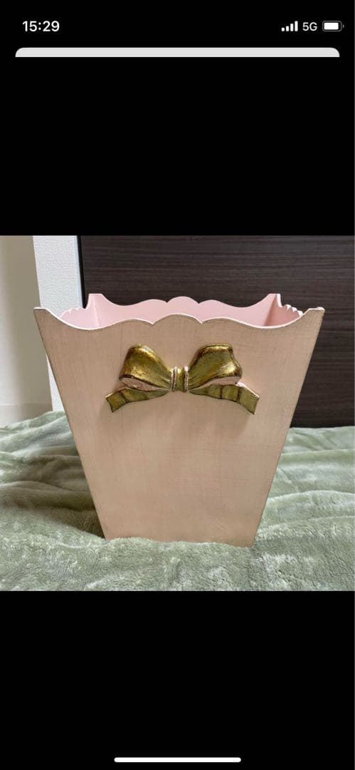 メルさん専用 木製マガジンラック 青いリボン付き