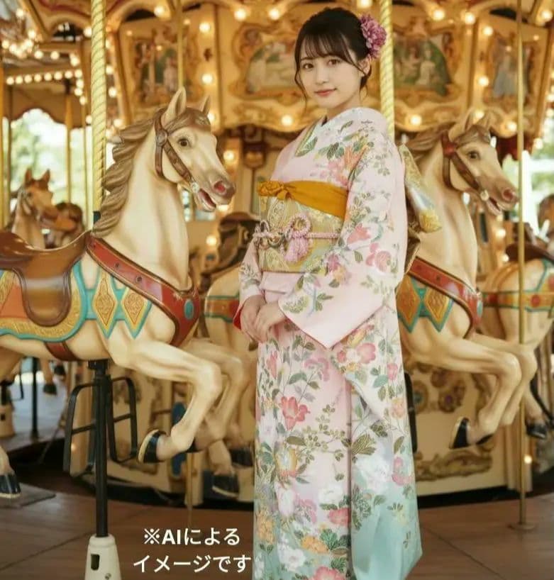 yuki様　430.振袖7点セット 正絹　フルセット　成人式　西武百貨店謹製