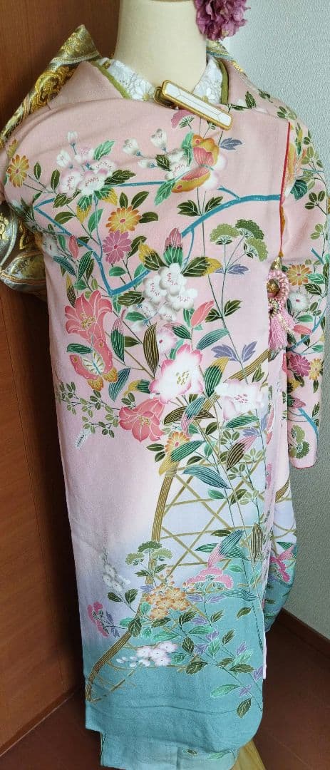 yuki様　430.振袖7点セット 正絹　フルセット　成人式　西武百貨店謹製