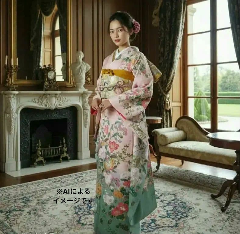 yuki様　430.振袖7点セット 正絹　フルセット　成人式　西武百貨店謹製