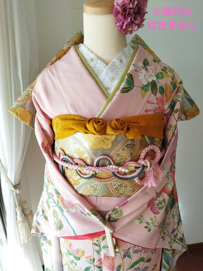 yuki様　430.振袖7点セット 正絹　フルセット　成人式　西武百貨店謹製