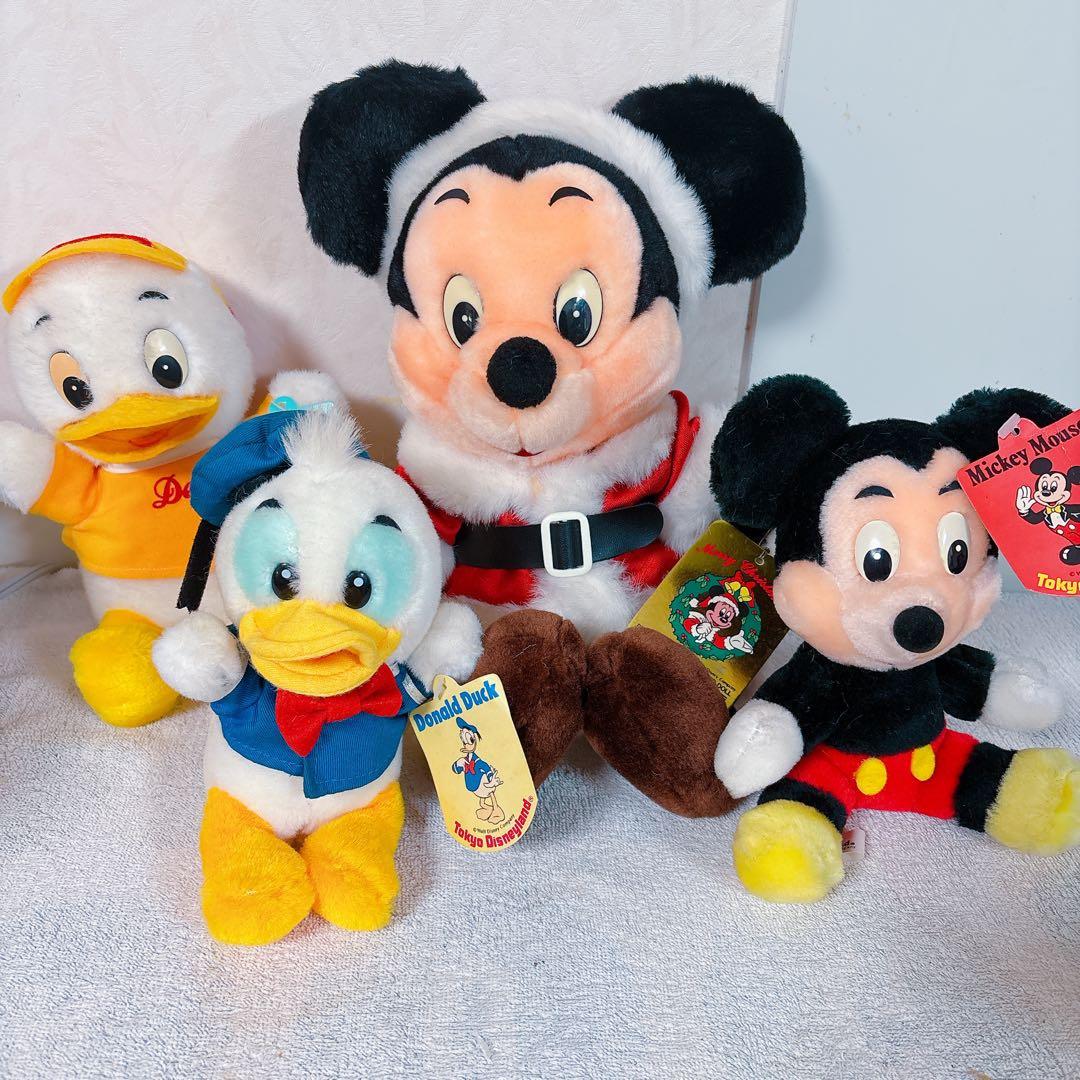 【超希少・タグ付】サンアンドスター製★レトロ サンタミッキー デューイ4点